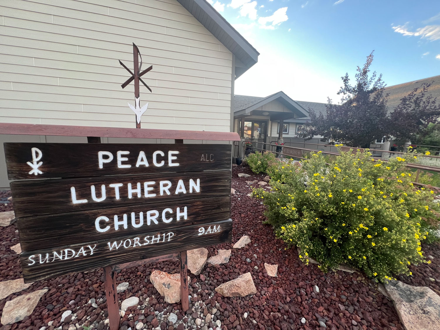 Peace Lutheran Church Belgrade MT Entry Sign